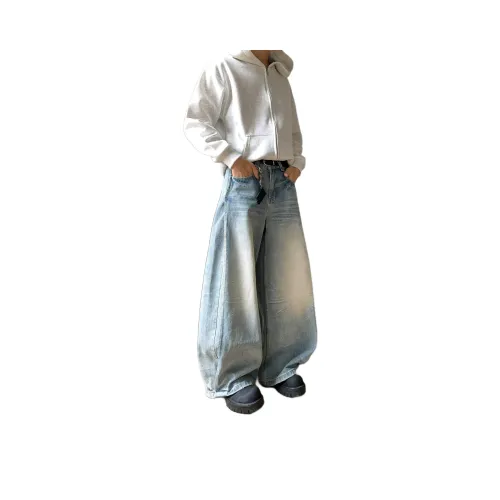 HIPHOPPUNKS Синий Мужской Джинсы