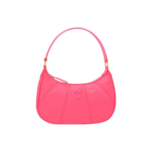 PINKO Кожа Полумесяц Сумка Маленькая Сумка Сумка на Плечо Сумка через Плечо Сумка через Плечо Мини Женский Фуксия