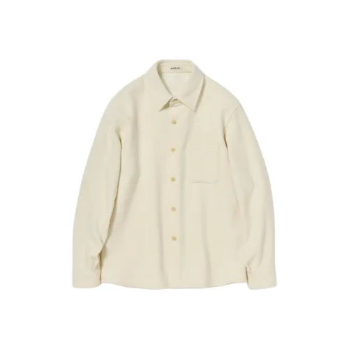 Auralee FW25 HOMESPUN Твид Рубашка BLOUSON Рубашка Мужская