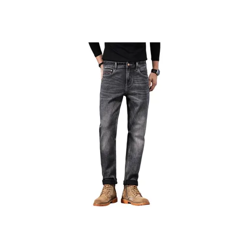 ZENGZHI Джинсы Облегающий крой Прямой крой Унисекс