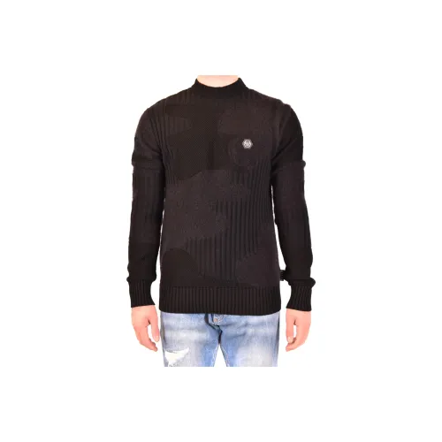 PHILIPP PLEIN Черные Мужские Свитера