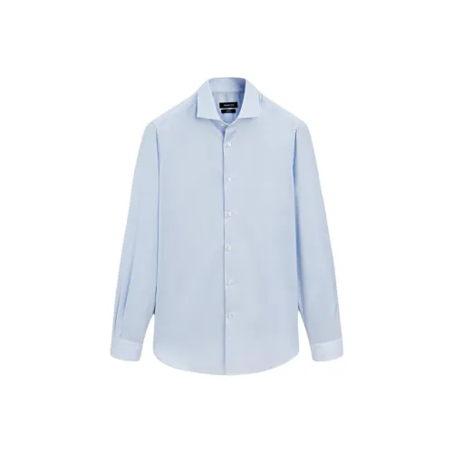 Massimo Dutti Мужские Синие Рубашки