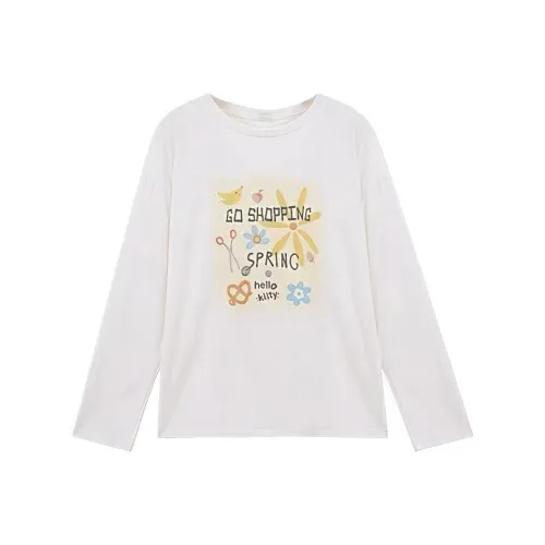 EMDPN Стандартный с принтом длинный рукав рубашка свободный крой утягивающий эффект UNIQUE маленький топ женский