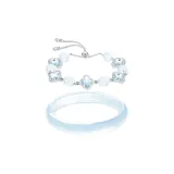 Ледяной Синий Многослойный Браслет Комплект Одежды