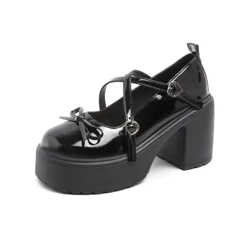 WUJI Французский Универсальный Mary Jane Без подкладки Обувь Женская