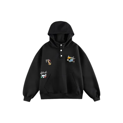 CHARM GLOW Черные Женские Свитшоты