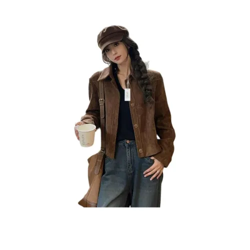 SIXUSICHOU Cropped Coat Women's