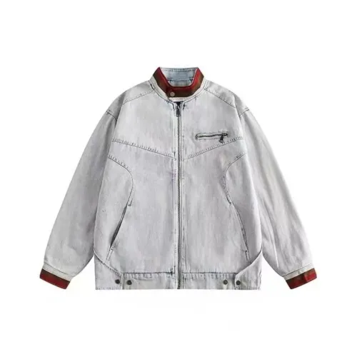 KYKW Выстиранный Синий Женские Джинсовые Куртки