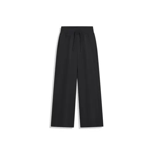 XTEP Вязаные спортивные брюки женские глубокий черный