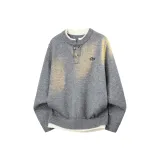 Тканый серый, серый [съемный брошь]