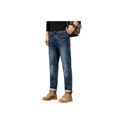 ZENGZHI Джинсы Облегающий крой Прямой крой Унисекс