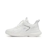 Кожаный верх, бело-серый