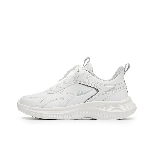 Warrior Беговые кроссовки Низкий верх Кожаный Бело-серый Унисекс