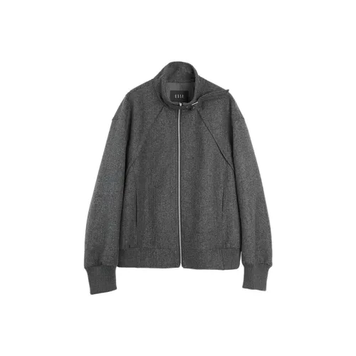 ELLE Темно-серый женский короткий пальто