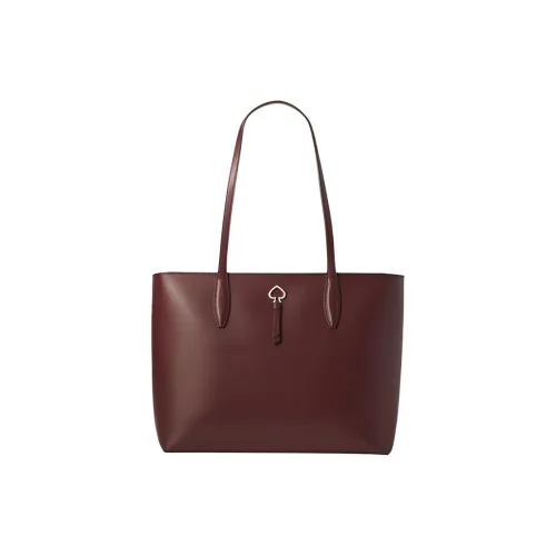 Kate Spade Кожа Комбинированная Сумка Тоут Сумка Сумка для покупок Сумка Сумка через плечо Женская Вишня Древесный цвет
