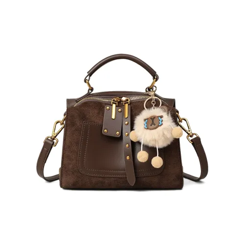 Crtnzo Kroez Коровья кожа Сумка Обычный Женские Кофе