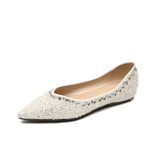 Lan Miao Женские повседневные туфли Ecru Женские