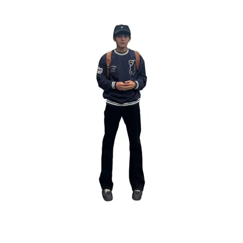 YOULIN Черные Унисекс Костюм Брюки