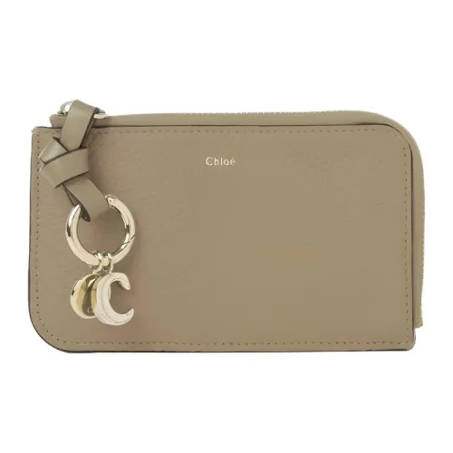 Chloe Alphabet с рельефом телячья кожа монета кошелек кошелек женский сланец зеленый