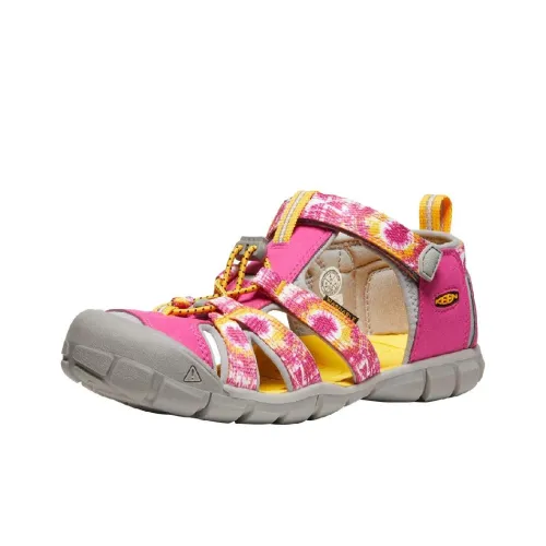 KEEN Seacamp 2 Амортизация и Дышащие Детские Сандалии Розовые Серые Подростки