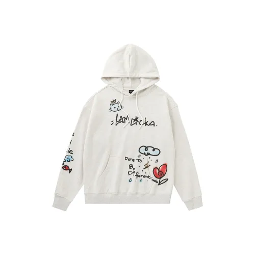 LAMLICKA Свитшот Унисекс Белый Фотиния Серый