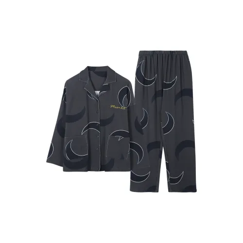 FENTENGCARE Черный Женский Пижамный Комплект