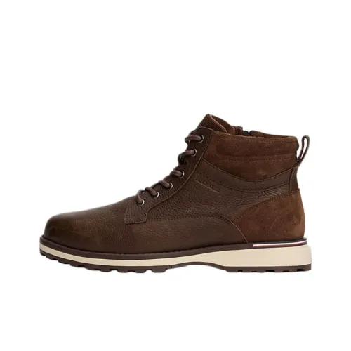Tommy Hilfiger Monogram Booties Men's Brown