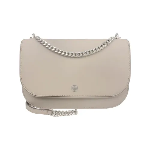 Tory Burch Кожа Сумка через плечо Женская Серого цвета