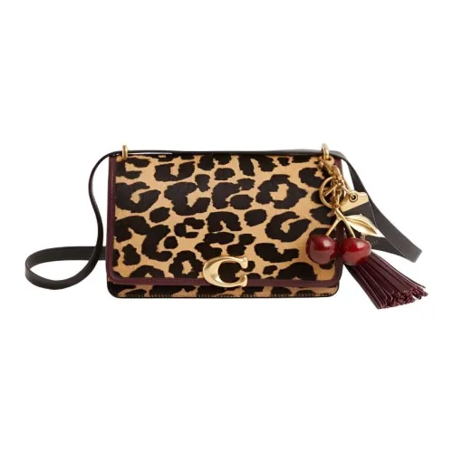 COACH Bandit Телячья кожа Сумка через плечо Сумка на плечо Средняя Женская Коричневая