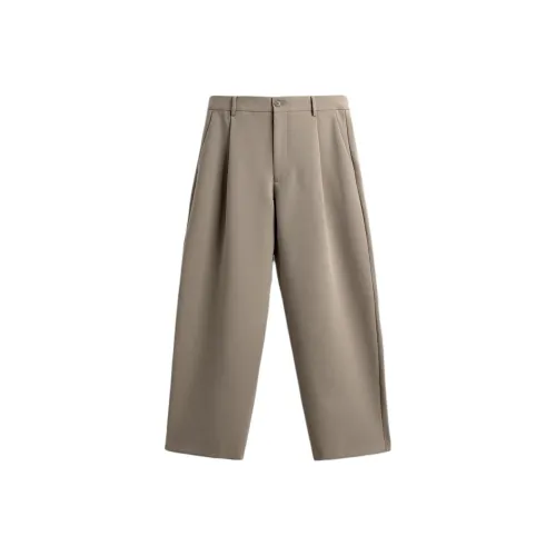 ZARA Light Brown Yellow Men's Casual Pants ZARA Светло-коричневый Желтый Мужские Повседневные Брюки