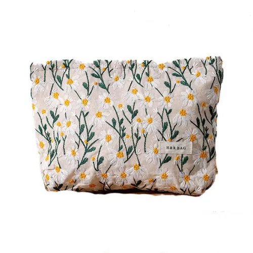 WNNIDEO Вышитый Цветочный Дизайн Кисть для Макияжа Сумка для Макияжа Уход за Кожей Сумка для Хранения