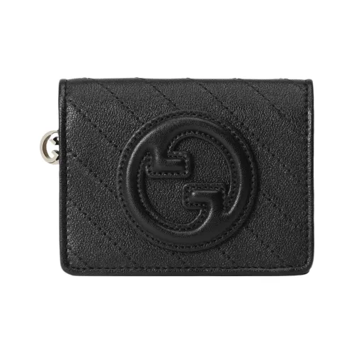 GUCCI Blondie Кожа Держатель для карт Женские Черный
