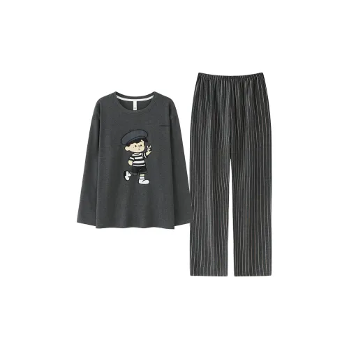 Pretty lady Темно-серый Мужской Пижамный комплект