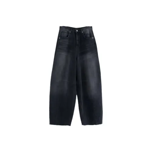 LOWEAR Cutting DART Maxi Denim Pants Jeans Women's