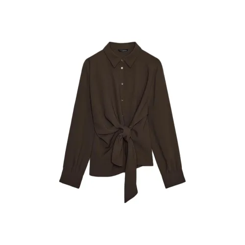 ZARA Коричневые Женские Рубашки