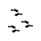 Стандартный-Глянцевый Черный 3 Упаковки/6 Штук + Наклейка для Защиты Обуви