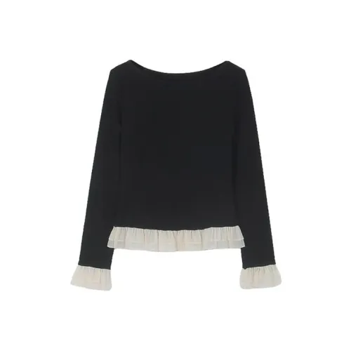 LUYOUYE Черные Женские T-рубашки