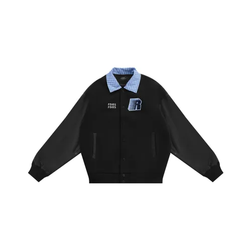 FDR Черный Унисекс Бейсбольные Джерси