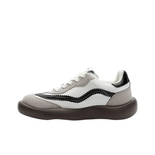 INXX SNEAKER Chewing Gums Slip-resistant Увеличение Высоты Низкий Топ Повседневная Обувь Унисекс Теплый Серый Белый