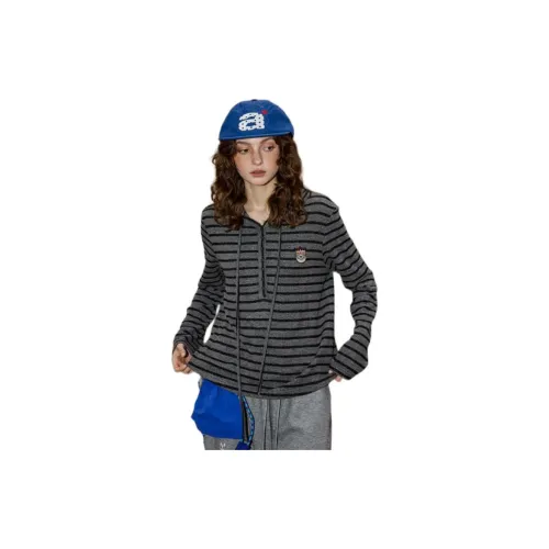 Coolhut Серые полосы Женские Свитшоты