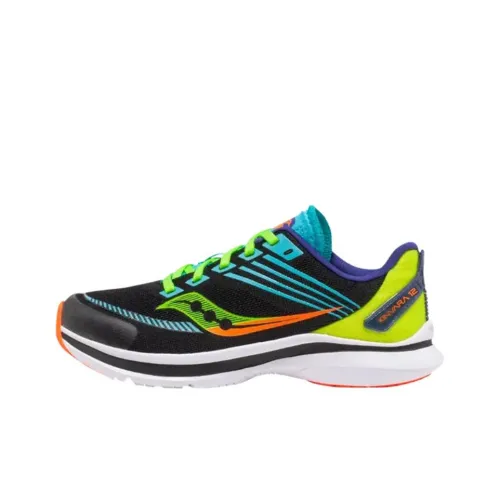 Saucony Kinvara Elite 12 Low Топ Детские Беговые Кроссовки Черный Зеленый Подростки