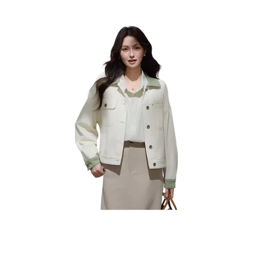 ORIGIN Ecru Женские Джинсовые куртки