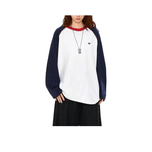 JECCI FIVE Темно-синий белый женские футболки T