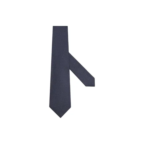 Zegna Тутовый шелк Галстуки Унисекс Полночный синий