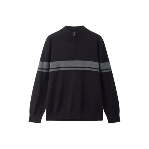 Giordano 09 Черный Темный Фотиния Серый Мужской Трикотаж