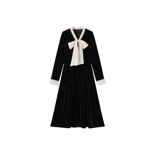 ST SAT Длинное платье с длинными рукавами женское