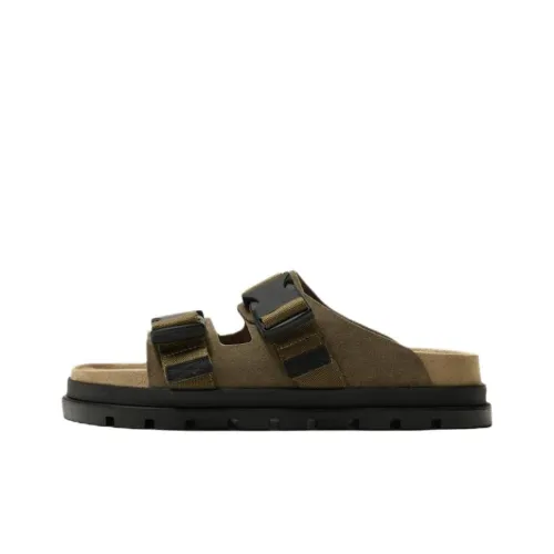 ZARA Слипоны Мужские Озерный Зеленый