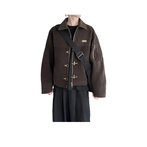 CHEER ZONE Темно-коричневые унисекс куртки