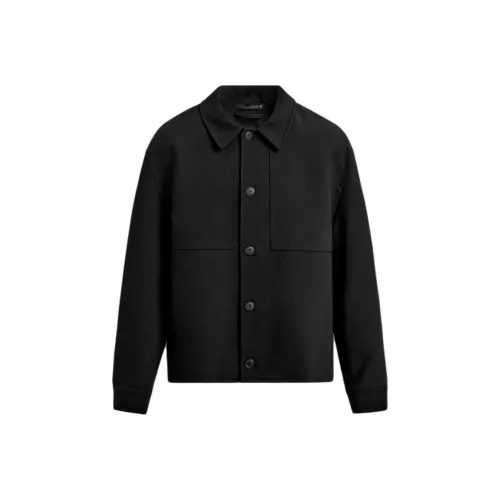 ZARA Мужские черные куртки