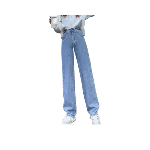 LANMOU Светло-синие женские джинсы